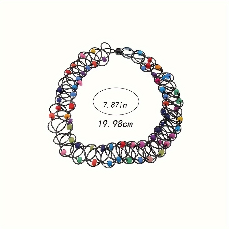 Fish Line Collarbone Necklace Set - 12pcs Colorful Chain Collection