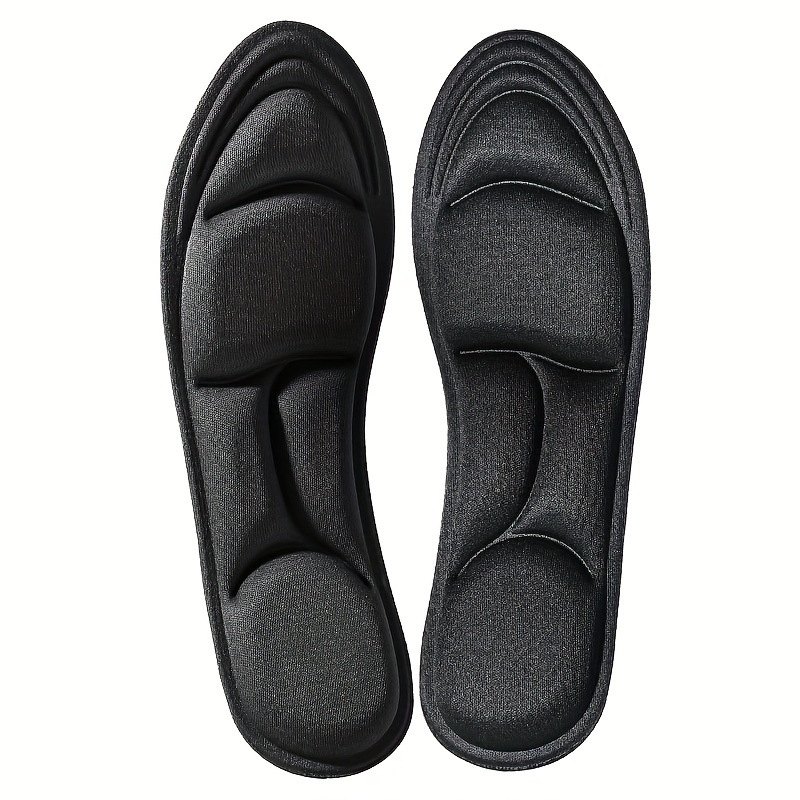 1 Pair Of 5d Massage Insoles With Memory Foam, High-elasticity, And Thickened Arch Support, Suitable For Platform Shoes, High Heels, And Sneakers