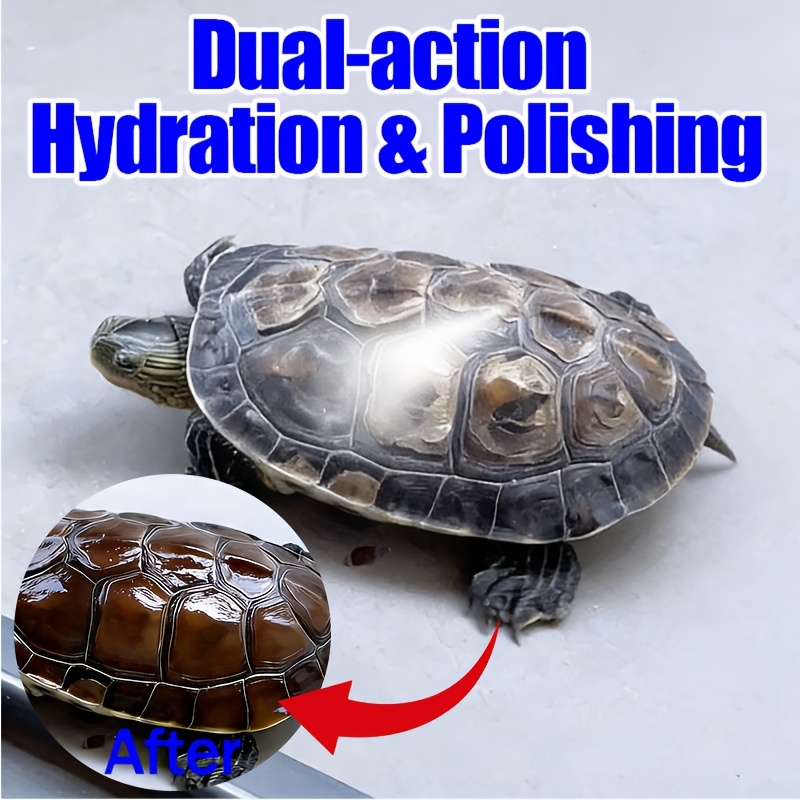 FAELUTE Tortoise Shell Care Spray, Nutrient-Rich Shell Polishing & Protection Spray for Reptiles, Prevents Cracking & Discoloration, Hydrates & Restores Shine, Safe for All Turtle & Tortoise Species, Easy-to-Use Quick-Dry Formula