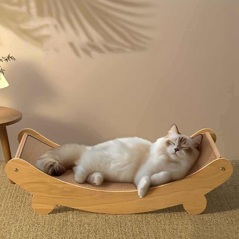 

Space-saving Wooden Cat Scratcher Tower - , Easy , Furniture Protector & Claw Care Accessory For Cats