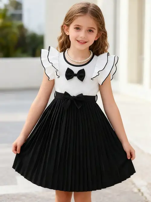 girls black and white dress Black And White Flower Girl Dress, First Birthday Dress, Girl Gown Dress, Elegant Dress, Tutu Dress, Photoshoot Dress, Formal Gown Dress