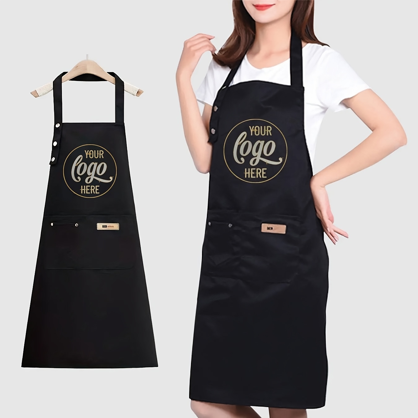 Image of Personalized Photo Chef Apron - Cooking & Bbq Aprons, Perfect Gift For Men And Women, Durable Fabric Kitchen Appliance Suitable For Chefs, , Barbers - Kitchen Accessories