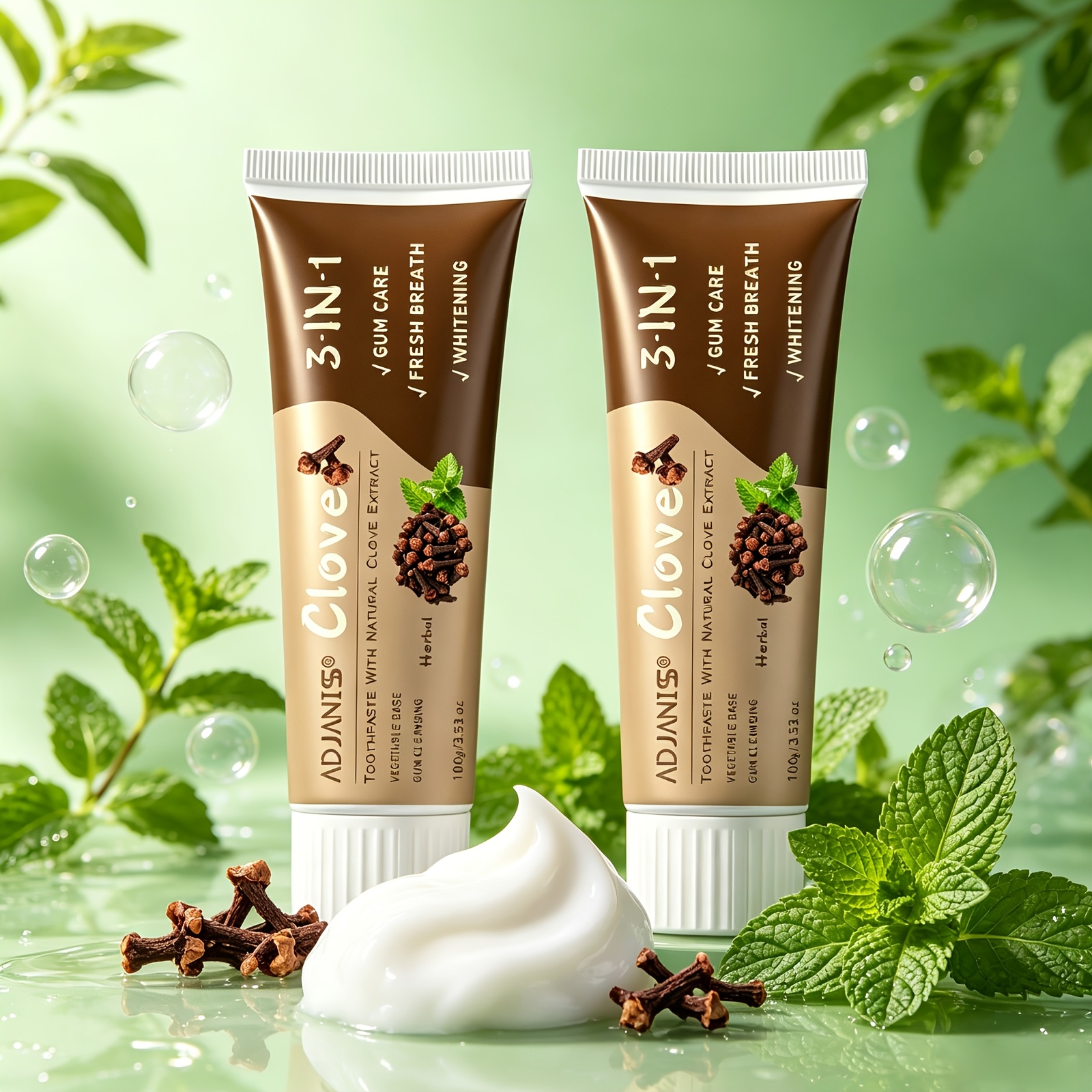 2-Pack ADJANISS Clove Toothpaste with Hydroxyapatite