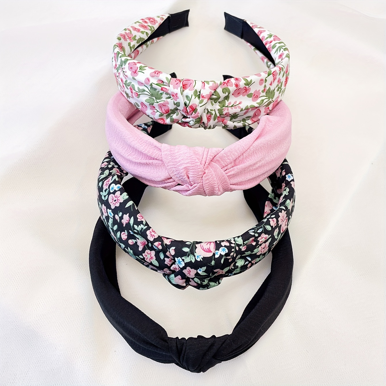 

Elegant And Simple Women's Headbands: A Set Of 4 With Floral And , Perfect For Everyday Wear