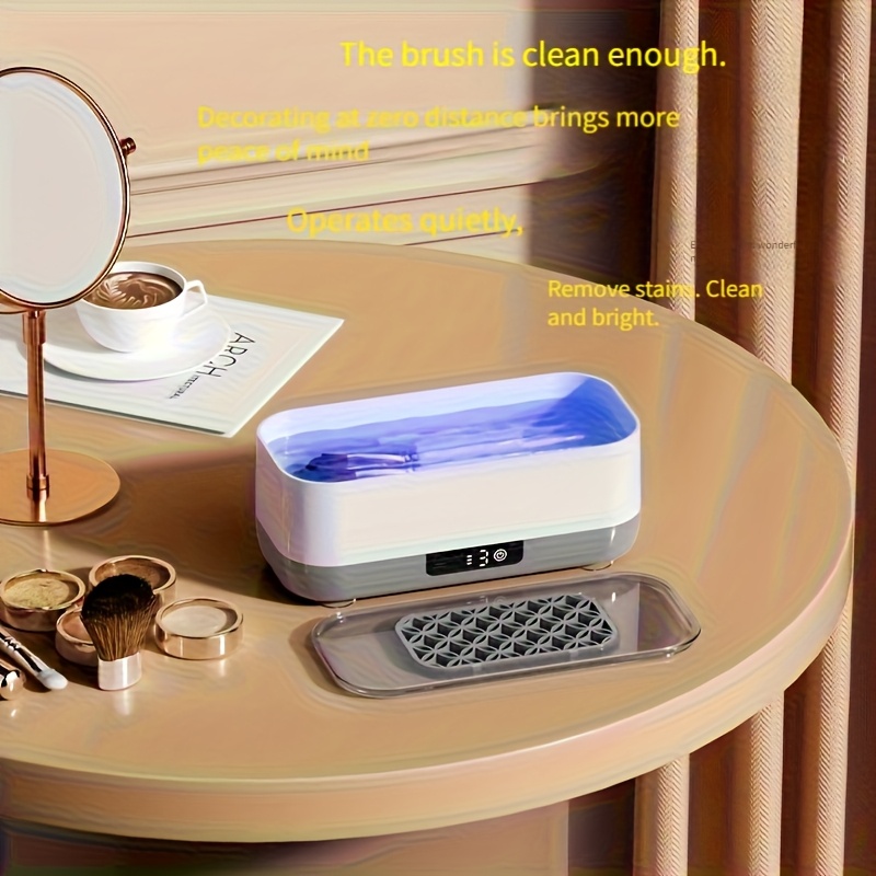 feiyba 1pc chemical free   technology cleaner machine high frequency vibration for watches jewelry glasses makeup brushes dentures usb rechargeable with   durable     Product details 2