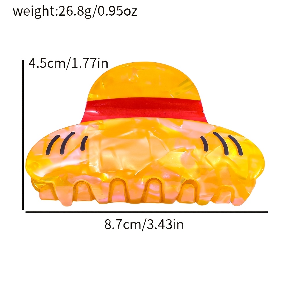 TEMU 1 pz a Forma di Squalo in Acrilico, Fermacapelli a Presa Forte per Capelli Spessi/Sottili, Divertenti Accessori per Capelli Cosplay per Donne