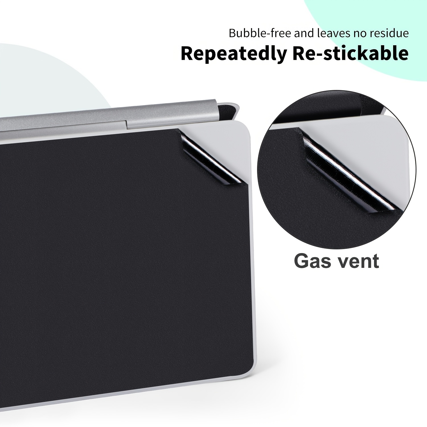 iMMOENUC 2025 for ipad Air M3 Magic Keyboard 3-Side Full Coverage Protective Vinyl Stickers - Self-Adhesive Pre-Cut Top/Bottom/Keyboard Panel, Scratch-Resistant & Anti-Fingerprint, Sleek Design, Durable Protection