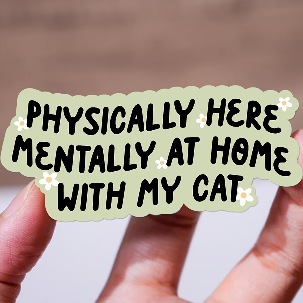 

1 "physically Here, " Sticker - Ideal For & Lovers - Bullet Journals, Planners, Laptops, Water Bottles, Phone Cases - Paper Material