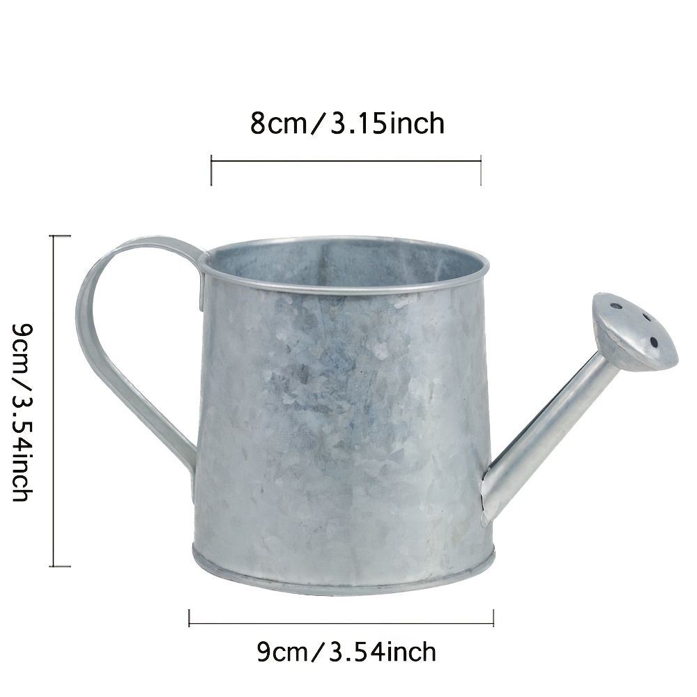 Image of Galvanized Iron Sheet Retro Shower Pot Iron Succulent Plant Simulation Flower Pot For Flower Decoration Vase Suitable For Fresh Dried Flowers Country Style Home Decoration Planting Bucket