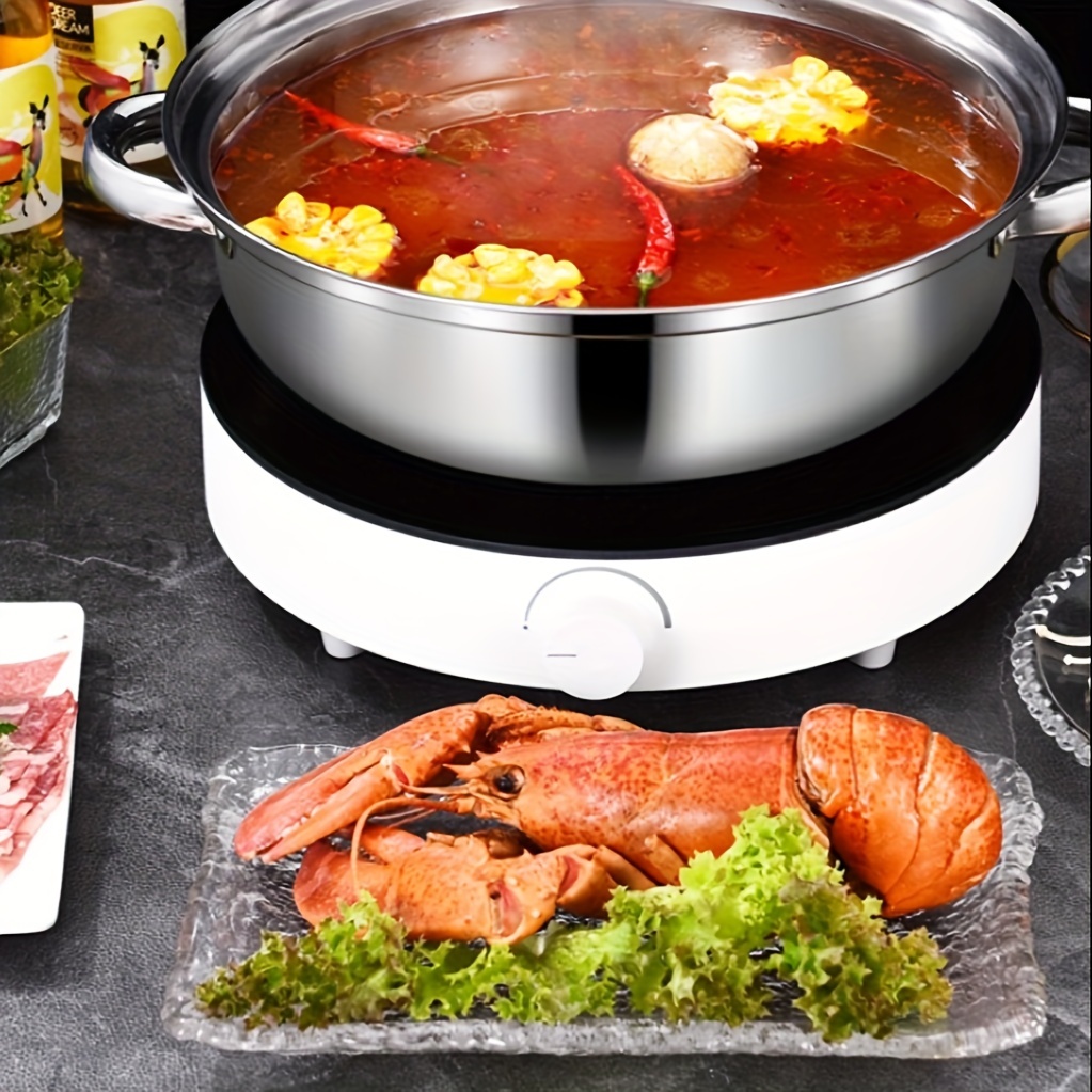 1pc stainless steel multi functional hot pot and double soup steamer 28cm manufacturers     and easy to clean details 0