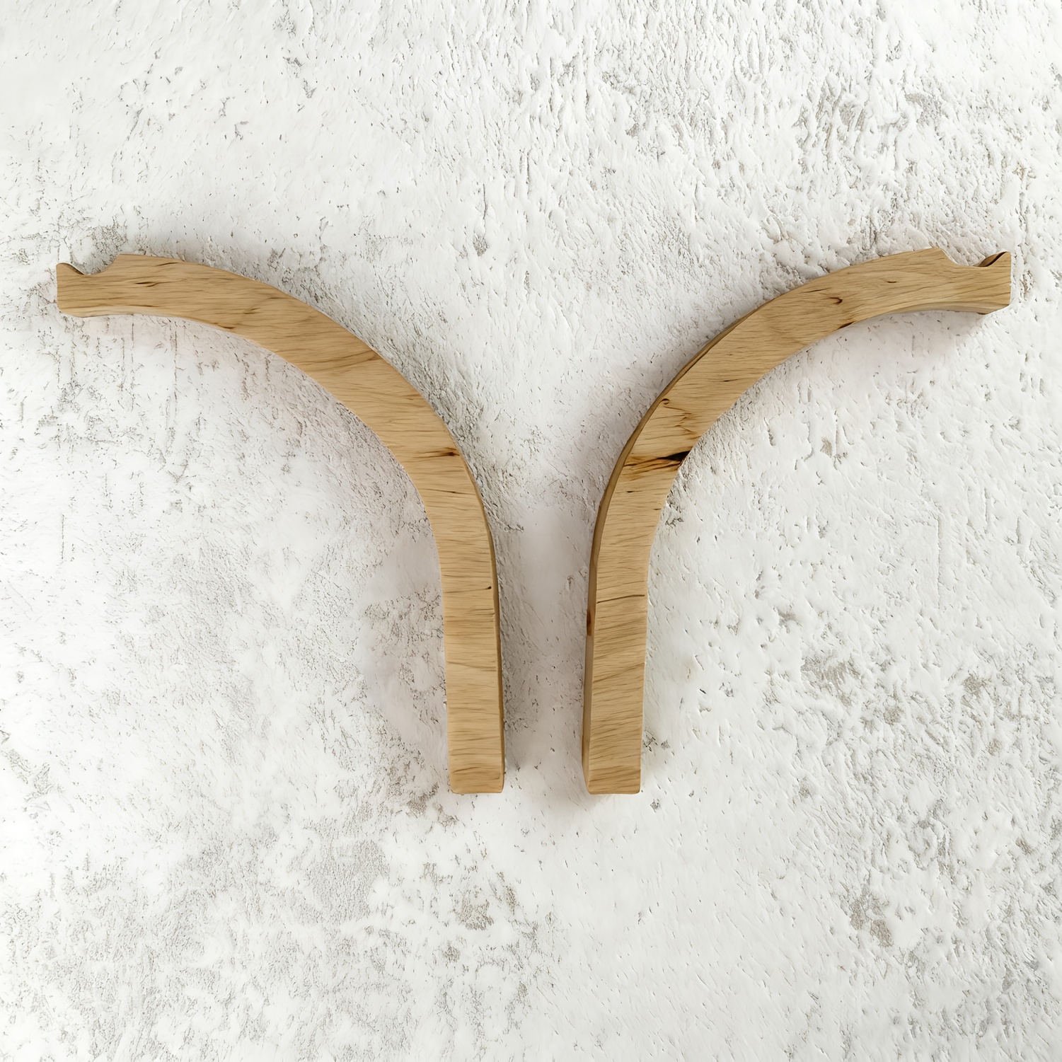 Image of 1/2/4pcs Modern Wooden Hooks, Wooden Wall Hooks, Wooden Hanging Hooks, Wooden Clothes Bathroom Hangers, Indoor Plant Holders, Home Wall Decoration, Wall Hooks