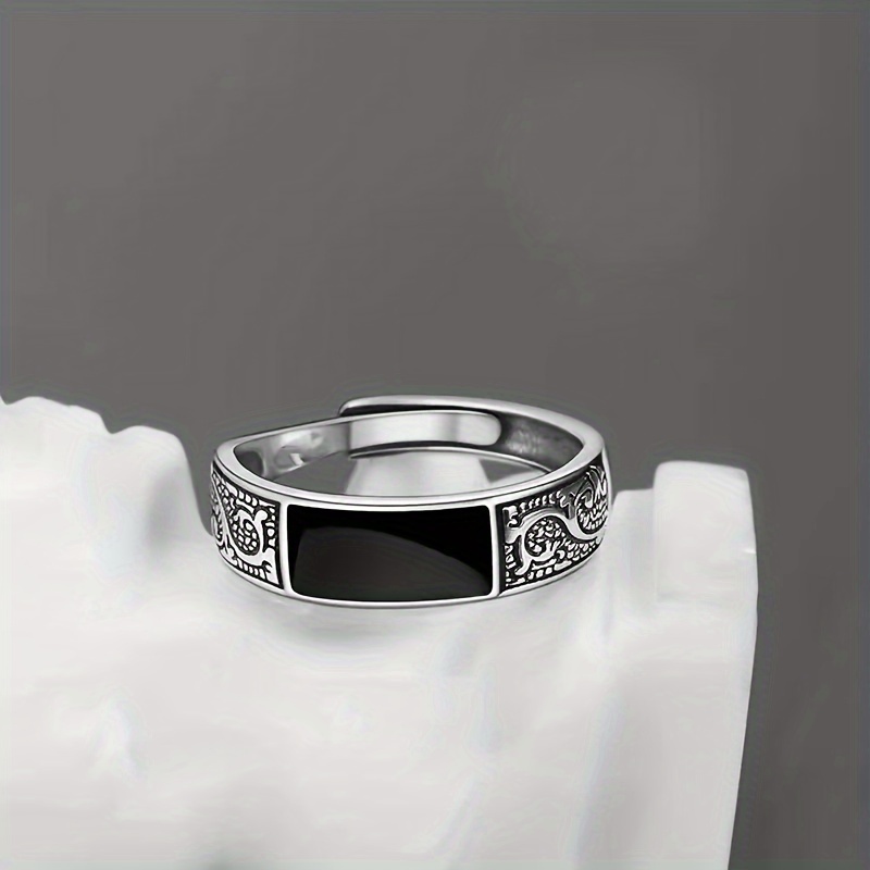 Men's Vintage Dragon Pattern Ring
