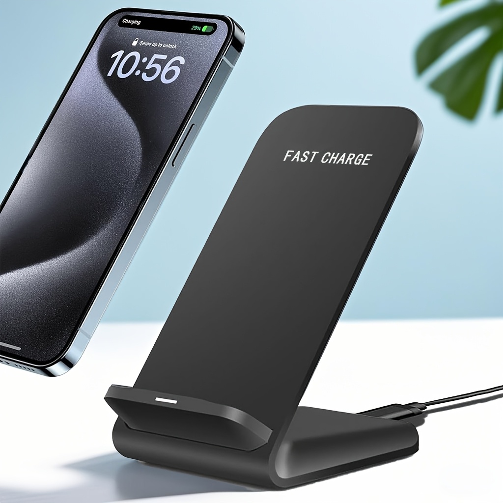 cargador inalámbrico rápido base carga inalámbrica 15w Temu Spain