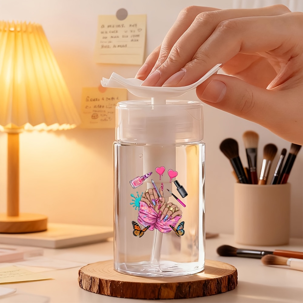 TEMU 1pc Travel-friendly Nail And Skincare Additions: Travel Dispenser Bottle, Travel Pump Bottle, Nail Polish Remover Bottle, Small Pump Bottle,