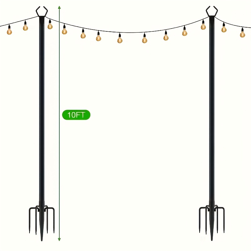 Heavy Duty String Light Pole