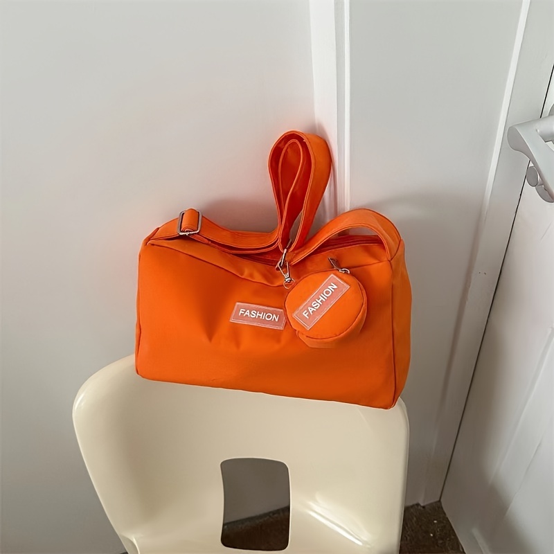 TEMU Neue Umhängetasche Studenten Klasse Mode Damen Tasche Ins Wind Große Kapazität Einfarbig Mutter Schultertasche