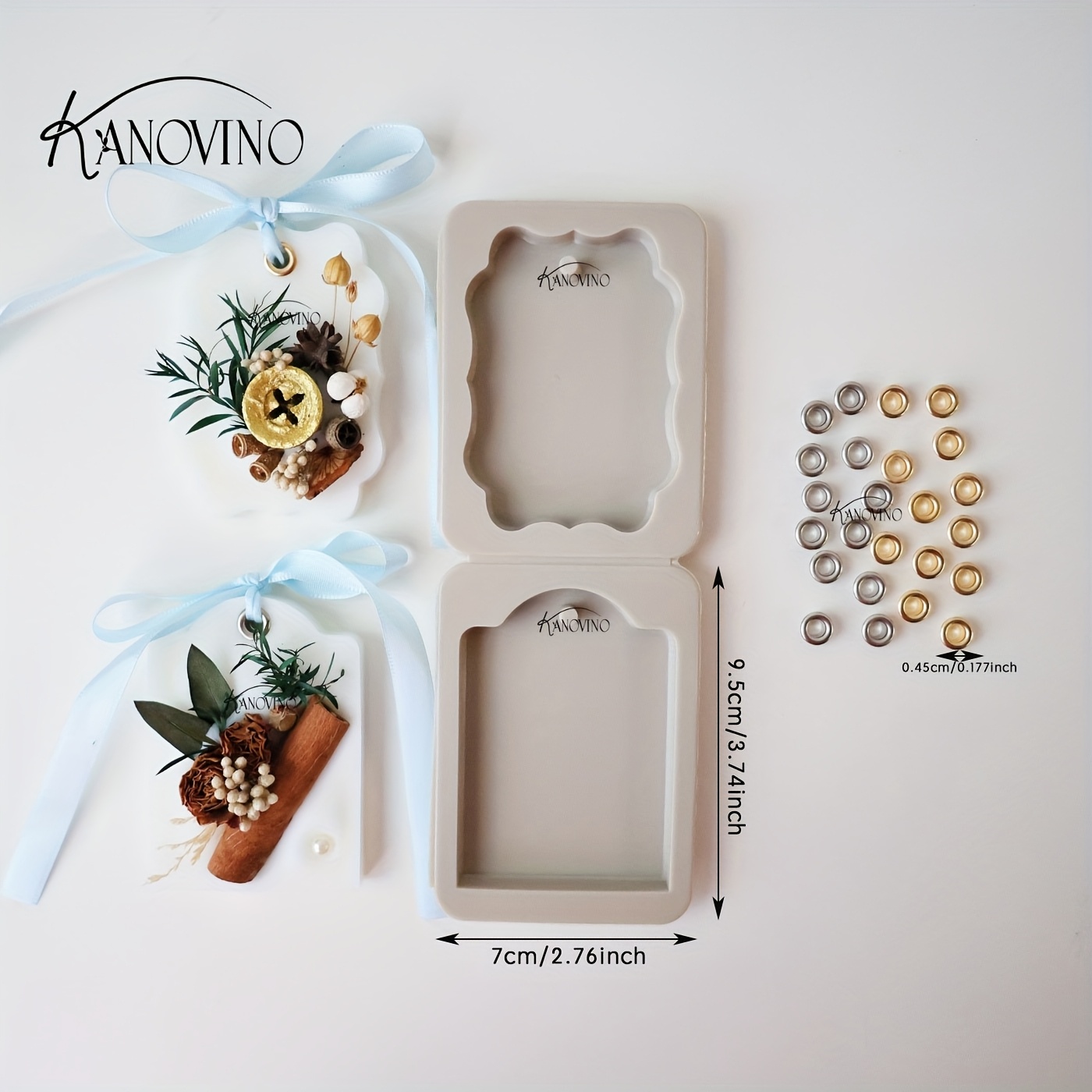 TEMU 25pcs/26pcs Soybean Wax Silicone Mold Set, Consisting Of Silicone Molds And Metal Buckles. The Molds Used For Car Hanging/wardrobe Hanging. The