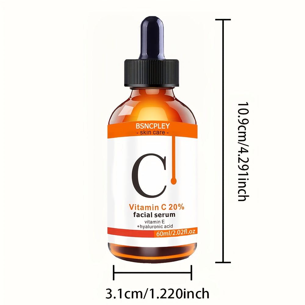 30ml 20% Vitamin C Liquid Serum, Vc Hyaluronic Acid Face Serum Moisturizing Nourishing