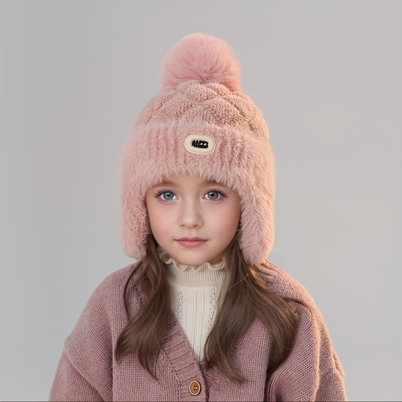 Hat Autumn Winter Ear-warming Cap Versatile Casual Winter Warm Beanie Suitable For Outdoor Skiing For 5 Year Old Children, Random