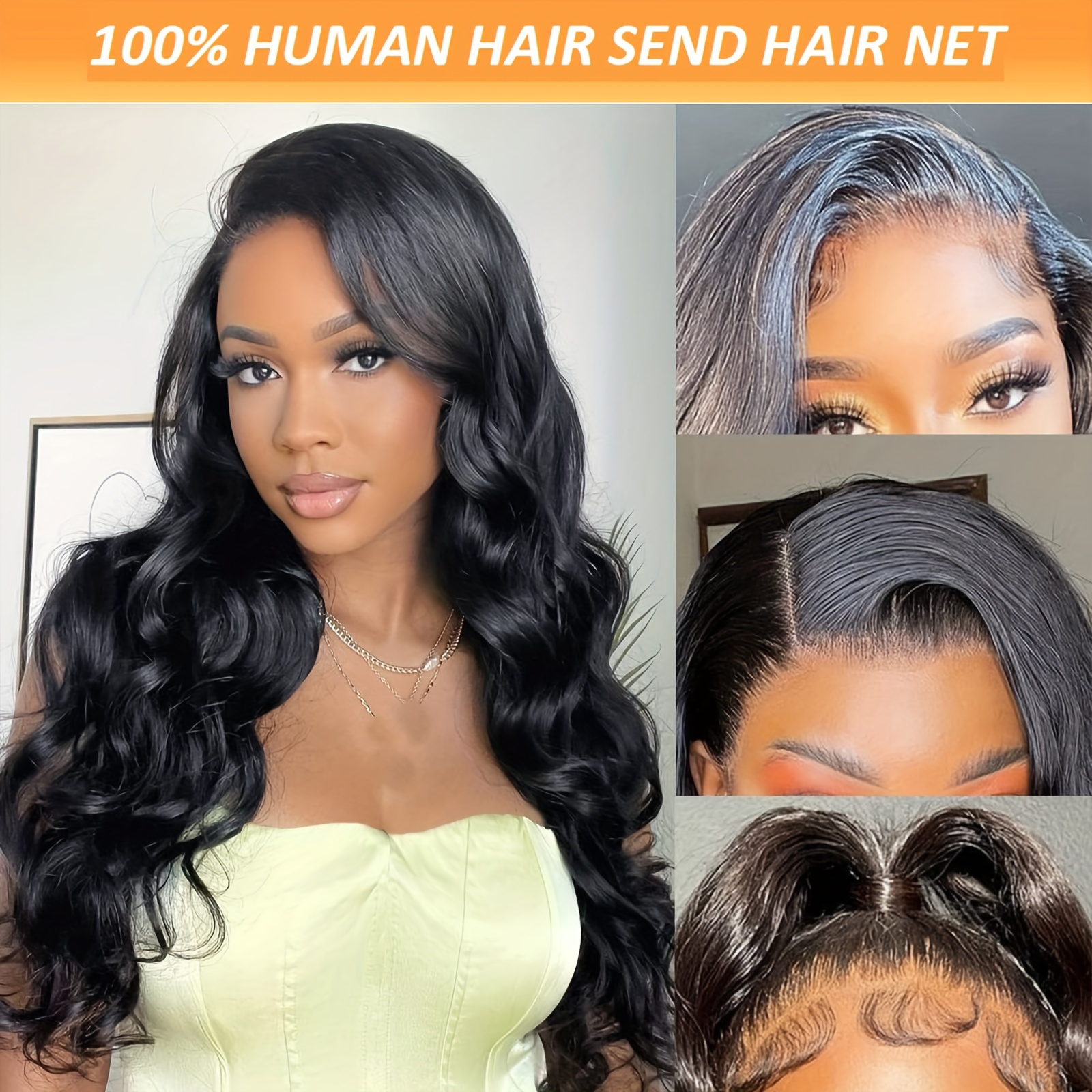 26 Inch Body Wave Frontal Wigs Human Hair HD Lace Front Wigs Human