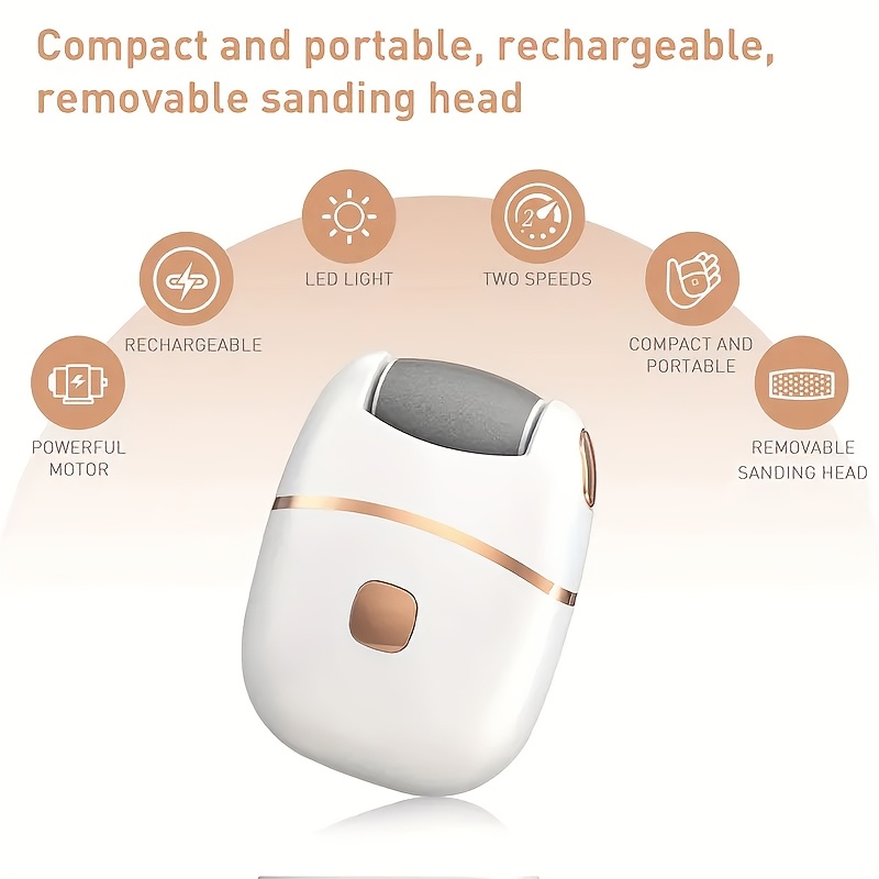 Rechargeable Electric Foot File, Designed for Removing And Polishing Thick Skin, Convenient And Portable for Achieving Smooth Feet, Ideal for Both for Home And Travel 20 Rechargeable Electric Foot File, Designed for Removing And Polishing Thick Skin, Convenient And Portable for Achieving Smooth Feet, Ideal for Both for Home And Travel