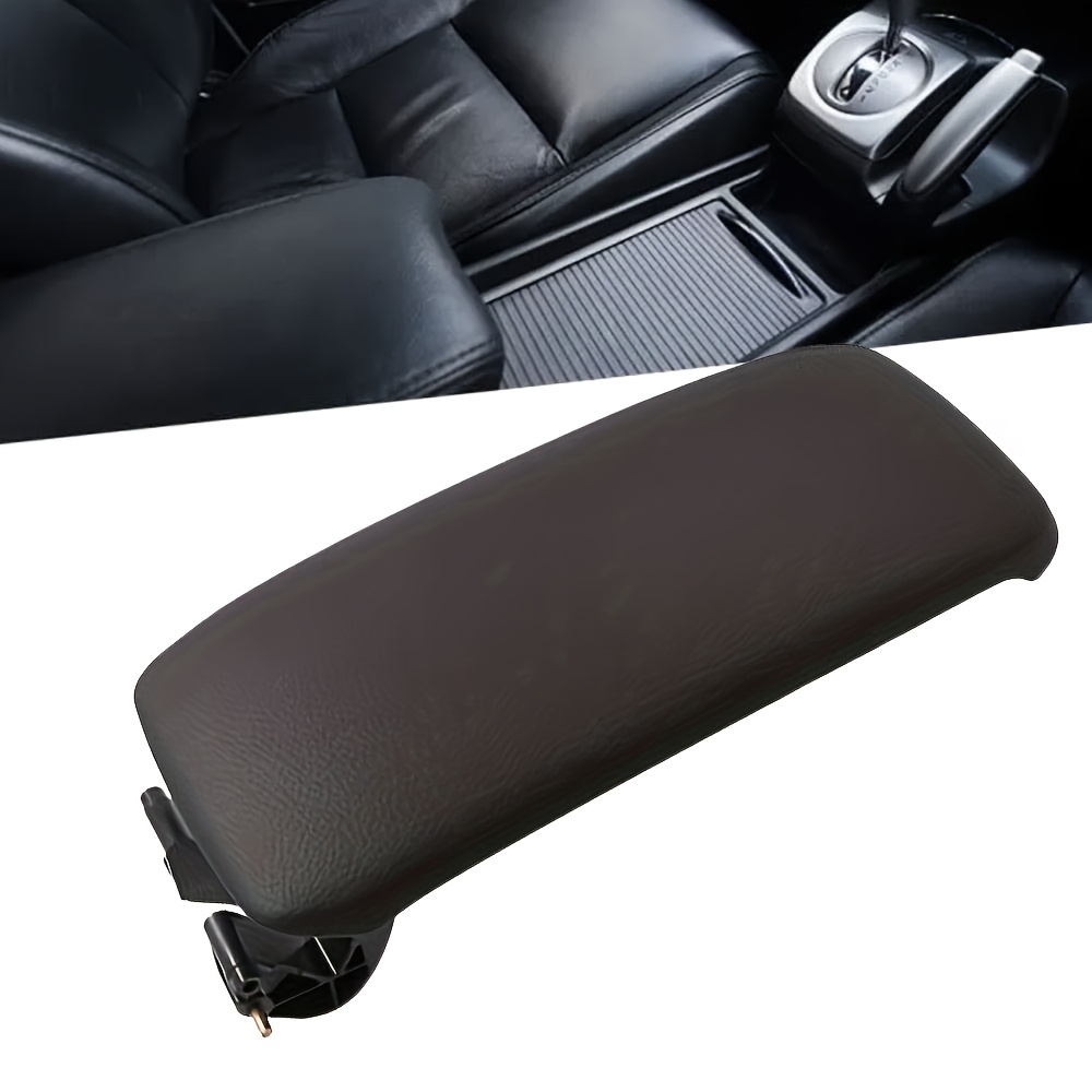 Black Leather Armrest Centre Console Lid For Audi A4 B6 B7 2001-2008
