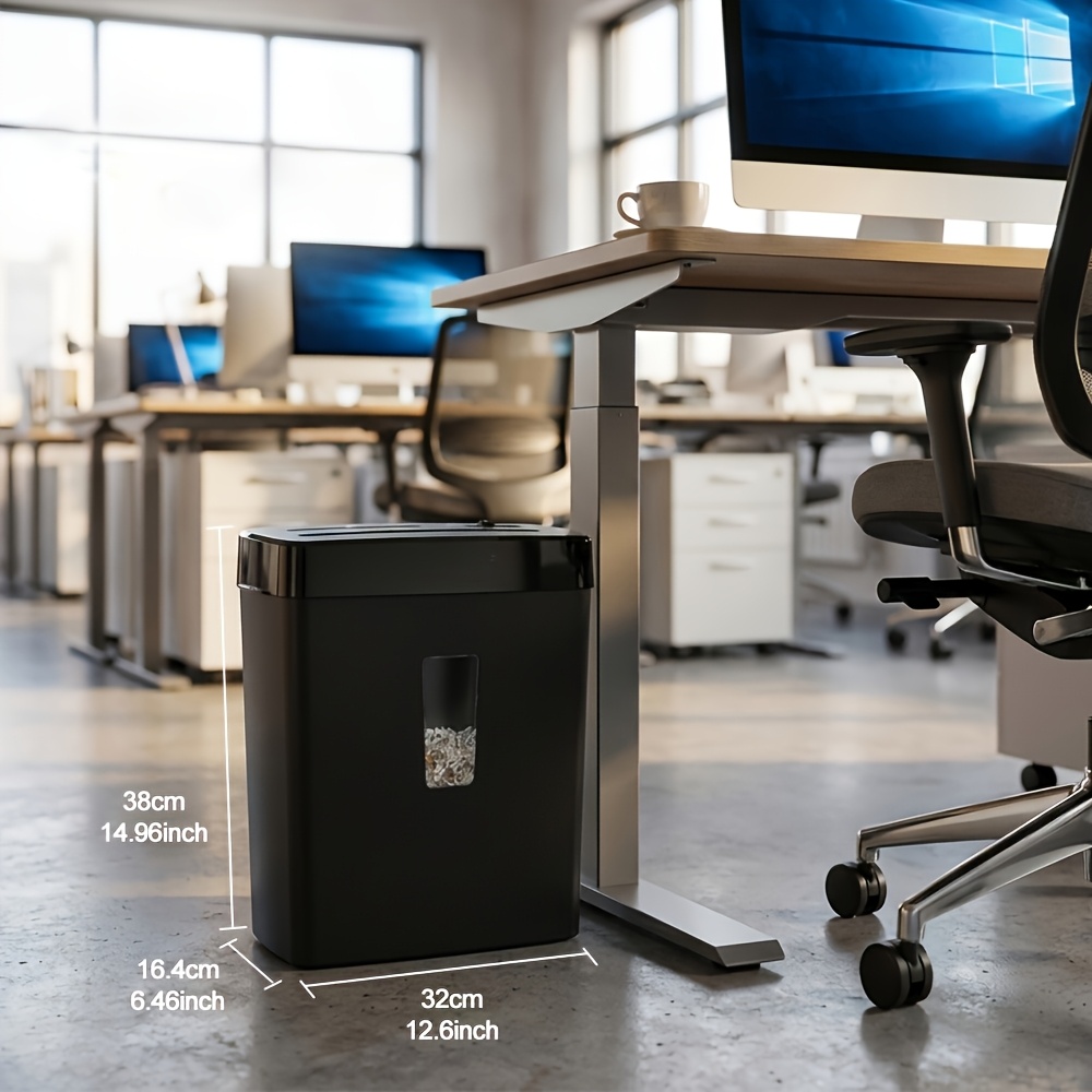 Image of Commercial Grade Paper - 3.6 Gal Capacity With P-4 Security & 68 Db | Multi-media Anti-jam For Cds, Credit Cards & | For Office And Small Business