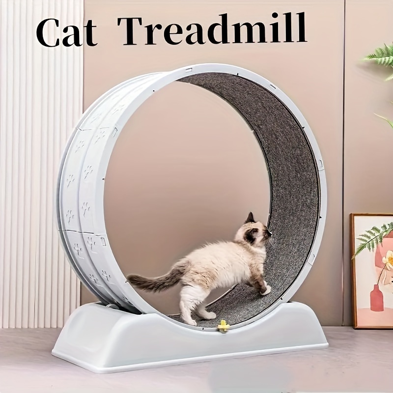 

Quiet Kitty Wheel: Non-slip Plastic Cat Exercise Machine For Home Use