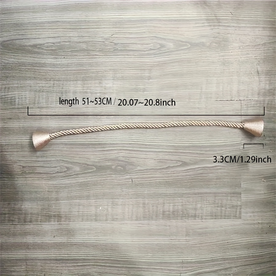 A Set of Two Magnetic Curtain Ties, Handcrafted Bohemian-Style Decorative Cords, Suitable for Living Rooms, Bedrooms, And Offices. These No-Drill Magnetic Curtain Holders Are Stylish Additions That Enhance The Ambiance