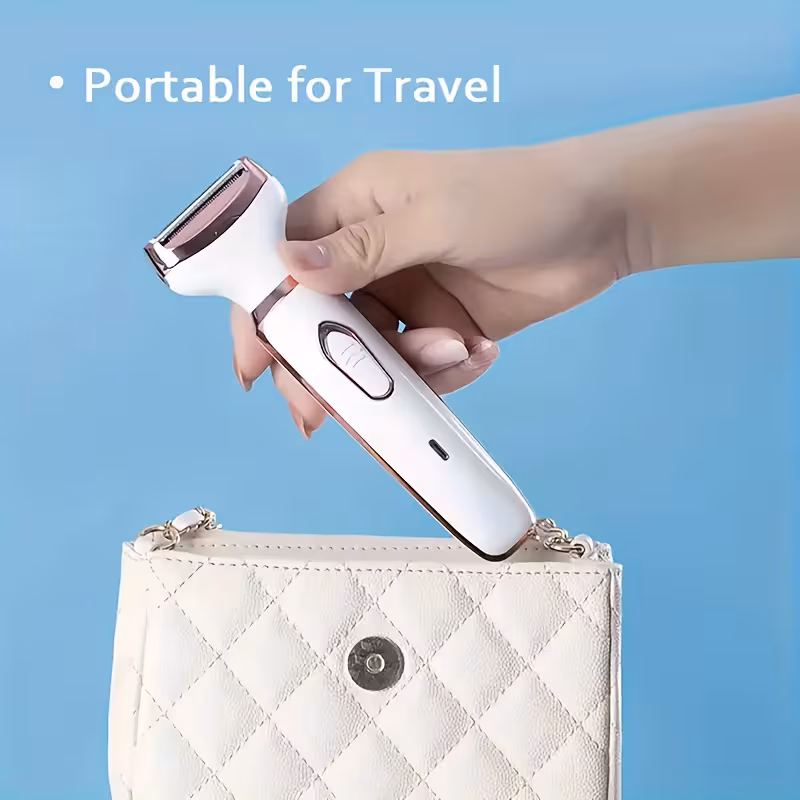 womens electric razor 4 in 1 rechargeable grooming kit lady electric shaver for face nose legs and underarm bikini for women hair razor rechargeable and portable Product details 5
