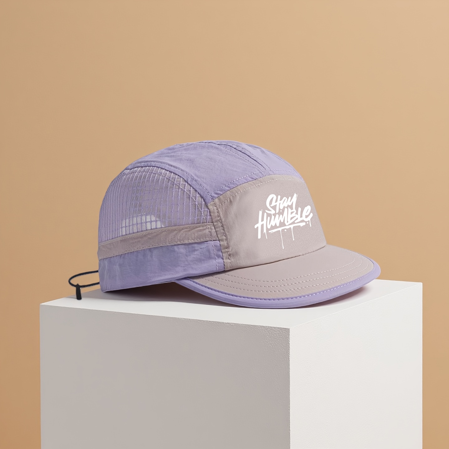 TEMU Men's Japanese Vintage Short Brim Baseball Cap, Quick-dry Printed Unisex Summer Baseball Cap