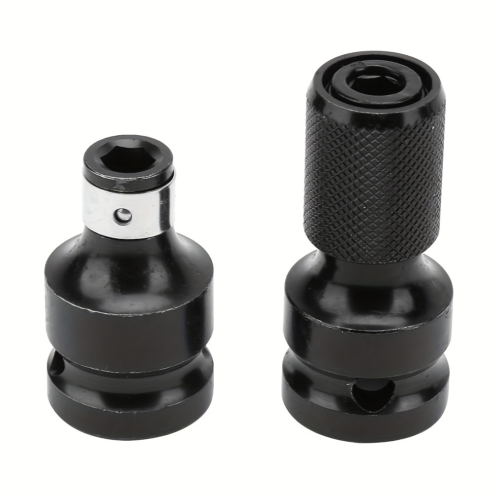 2PCS 1/2 Inch Square Drives To 1/4 Inch Hex Female Socket Adapter