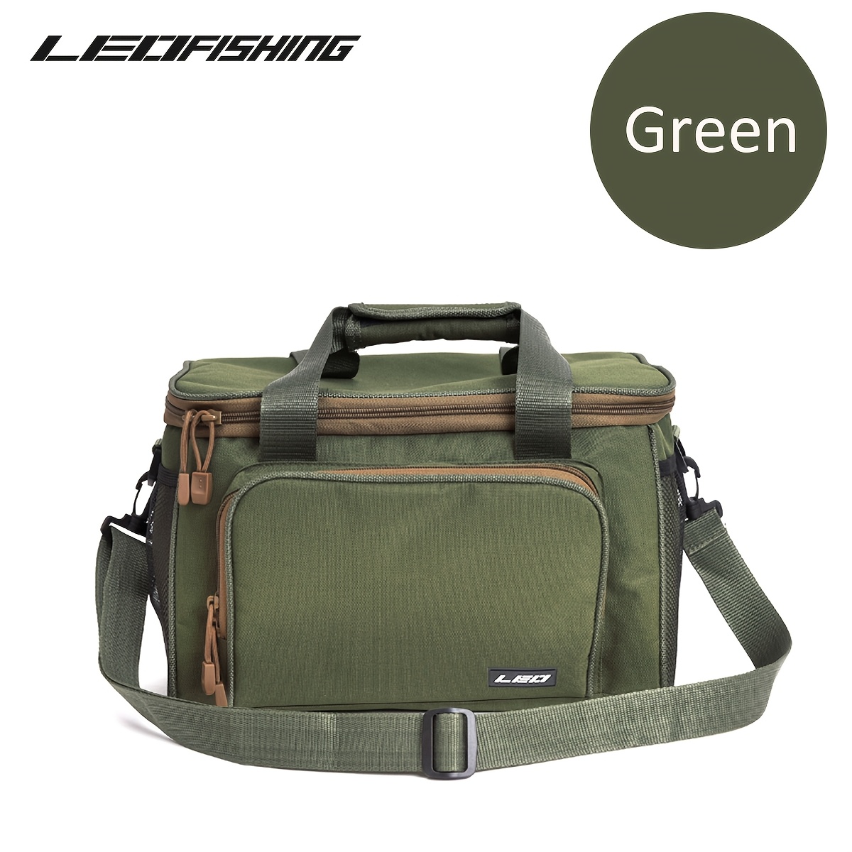 Image of Leofishing Portable Fishing Gear Storage Sling Bag With Assorted Colors, Large-capacity And Multifunction Lightweightfishing Tackle Shoulder Bag For Outdoor Travel Fishing