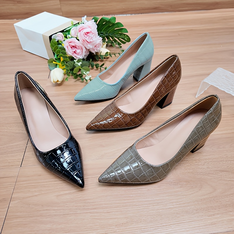 slim fit dress slacks Emerald Green Heels – Galapagos Boutique