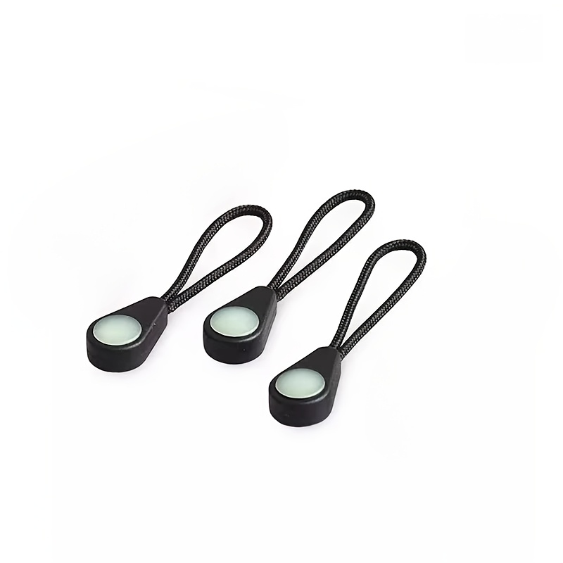 3pcs -the-dark Zipper Pulls - Durable Plastic, Perfect For Jackets, Backpacks & Gear