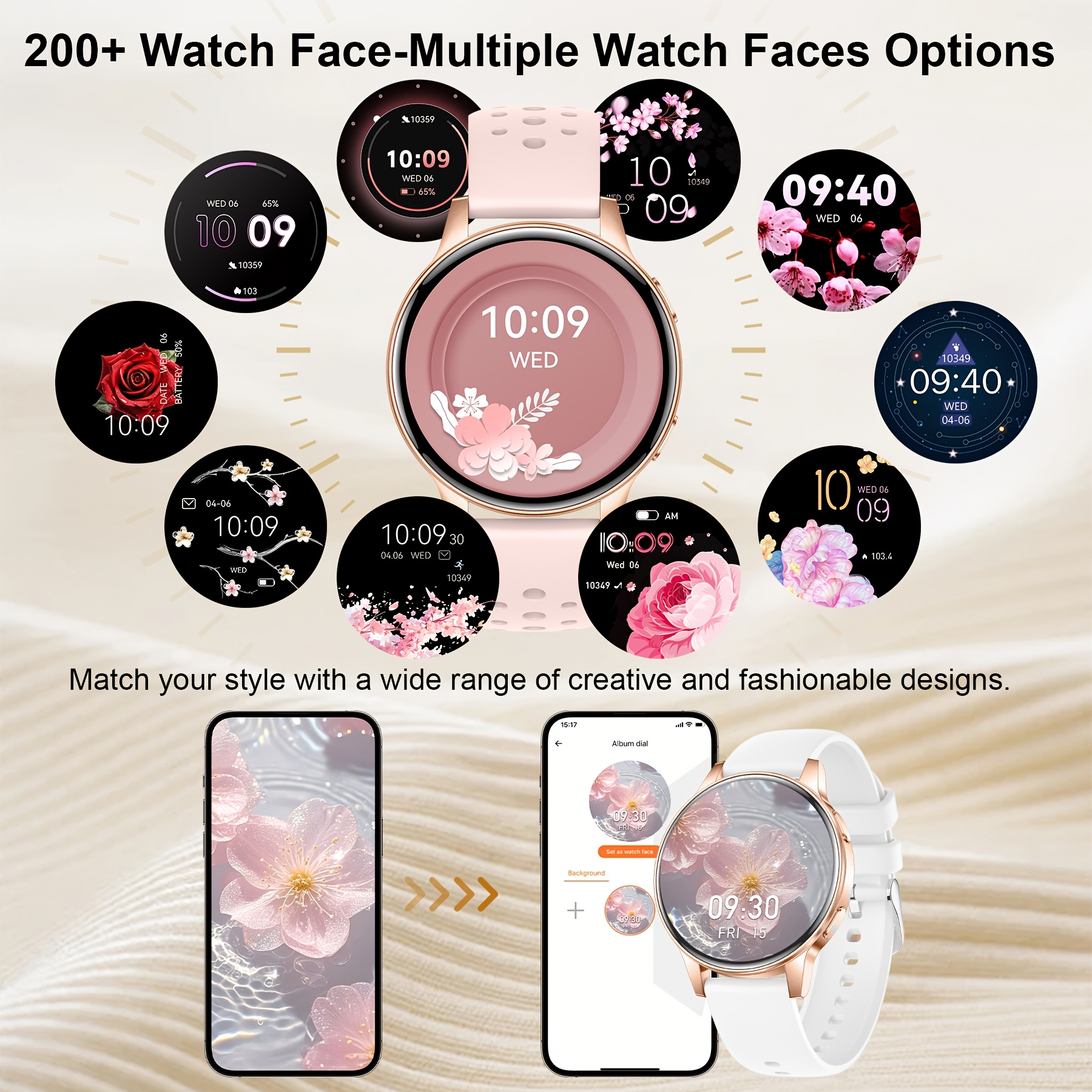 Smart Watch with HD Touchscreen and Voice Assistant