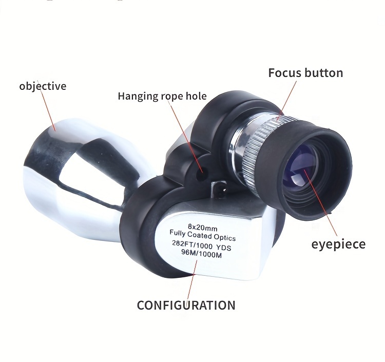 8x-12x Kompakt Monokuláris Távcső Alumínium Ötvözet Házzal, Manuális Fókusz, 25mm Objektív Lencsével, Ideális Vadászathoz, Kempingezéshez, Túrázáshoz és Szabadtéri Tevékenységekhez részletek 2