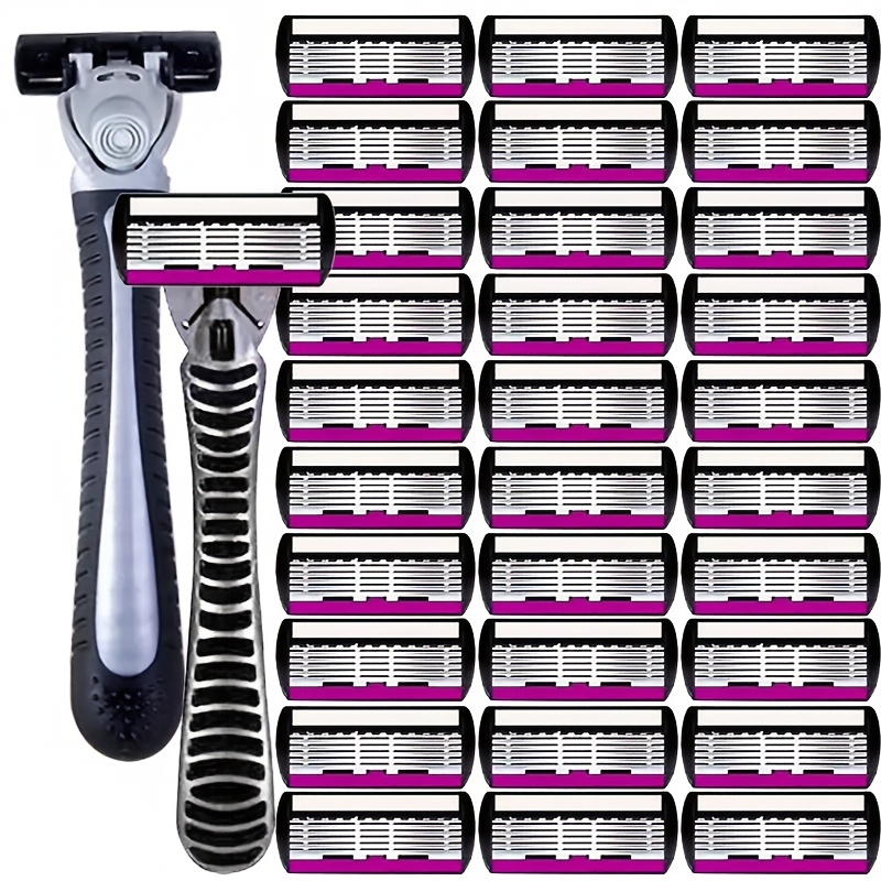 mens six blade razor is a manual shaving set with anti slip strips providing a smooth and safe shaving experience suitable for 10 occasions   ideal for   men and women for hair removal and is an essential tool for daily shaving
