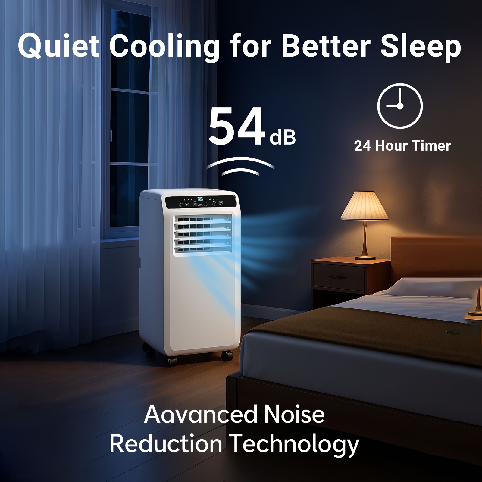 10000/8000 BTU Portable AC Unit With Windowless Vent Kit, Suitable... product image 3