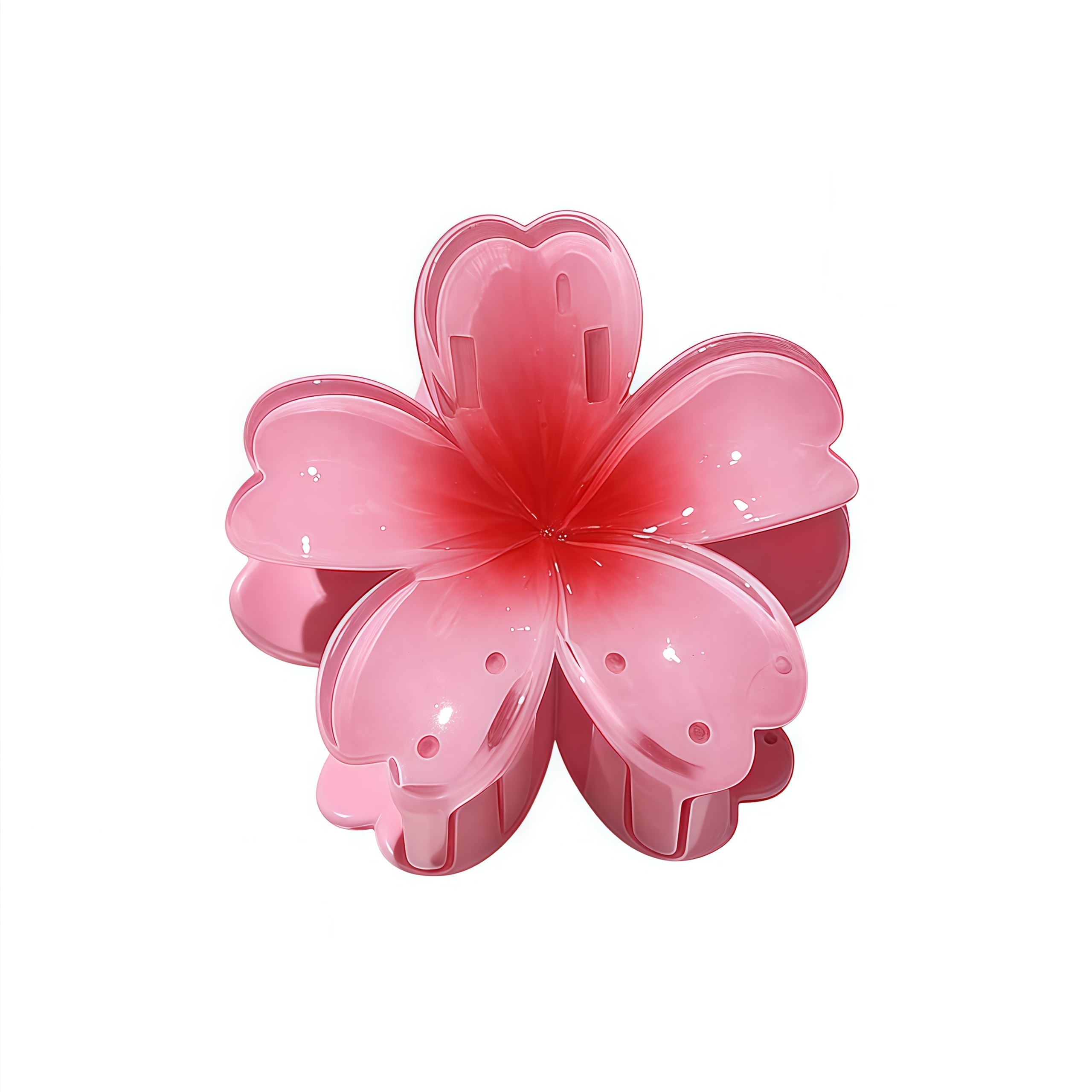 TEMU ZHENZHUACC Fermagli a Artiglio con di Plumeria, Fermacapelli Hawaiani Sfumati Gelatina, Antiscivolo a Tenuta Forte per Capelli Spessi, Accessori