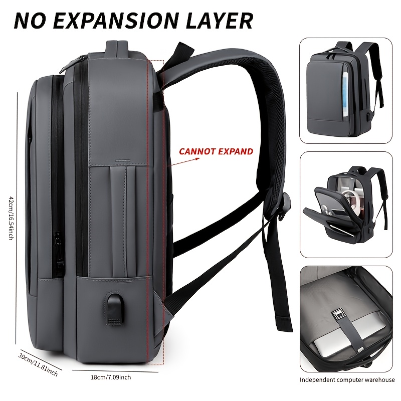 large capacity business backpack mens fashion college student backpack laptop multi functional computer bag backpack printed words