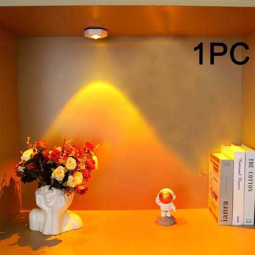 1pc new led touch light a photography ambient light this stick on lighting fixture is suitable for under kitchen cabinets inside fishing tackle boxes or on bookshelves batteries not included