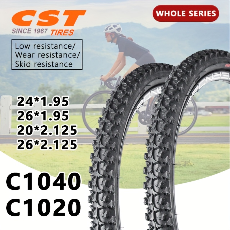 CST Mountain Bike Outer Tire Dual  Rubber Tires with Low Wear-Resistant Design for Off-Road and Urban