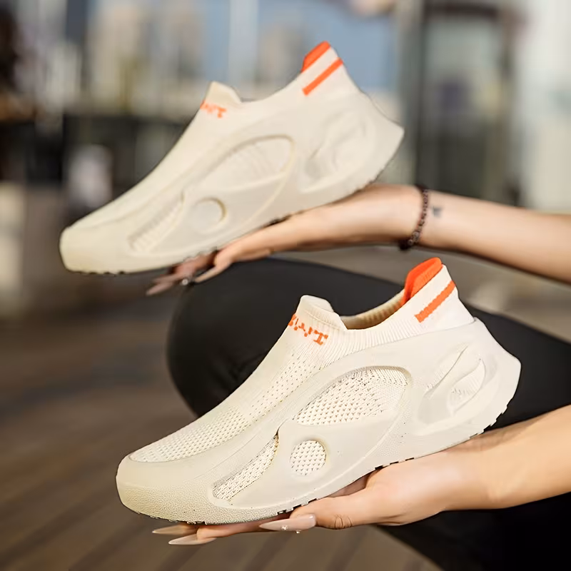 1 paire de chaussures de sport pour femmes taille baskets mode faciles à enfiler décontractées chaussettes chaussures faciles à et à enlever semelle souple respirante chaussures de course adaptées à voyage randonnée baskets style couple Détails du produit 6