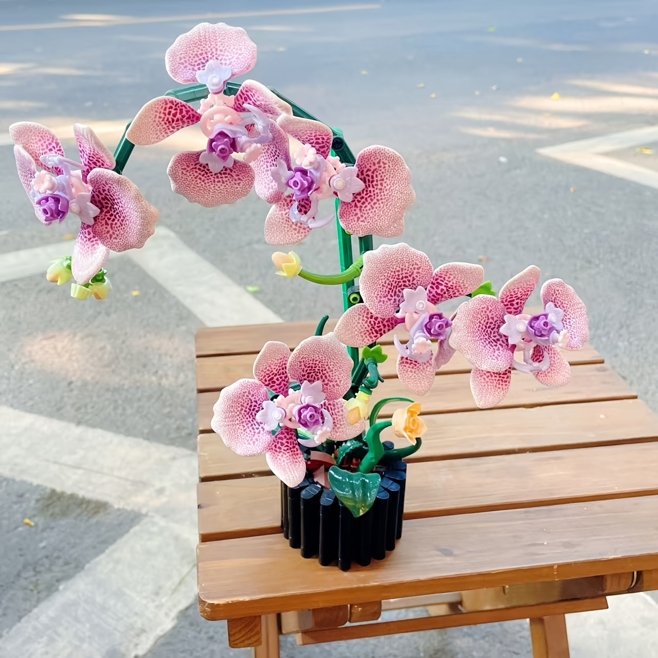 Image of Phalaenopsis Orchid Potted Plant, , Premium Abs Particles, Articulated Joints, Floral Plant, Valentine's Day Gift, Holiday/birthday Present