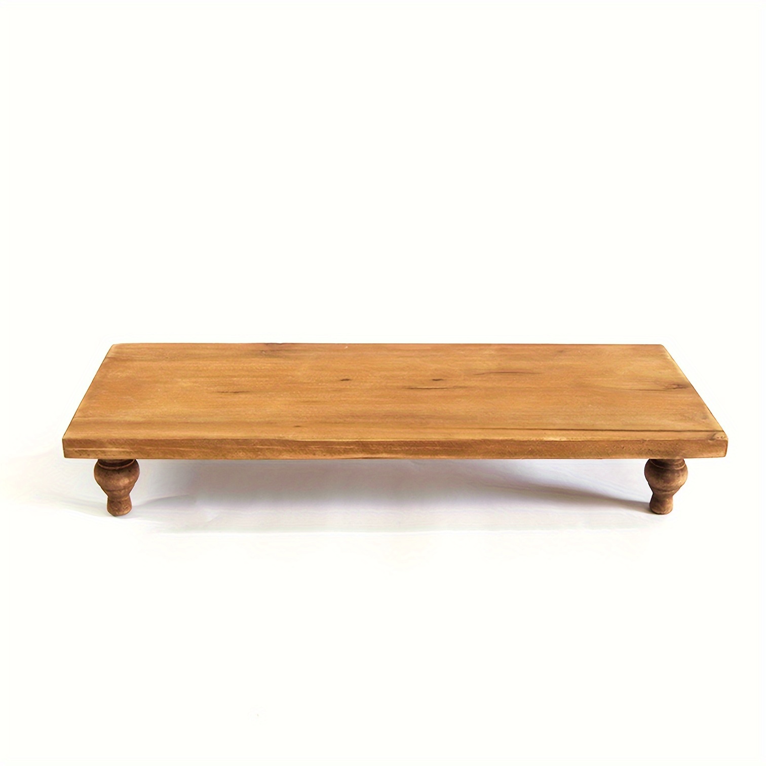 TEMU Versatile Rustic Wooden Tray - Ideal For Home Decor, Bathroom, Coffee Table & More - Halloween, Christmas, Easter, Thanksgiving &