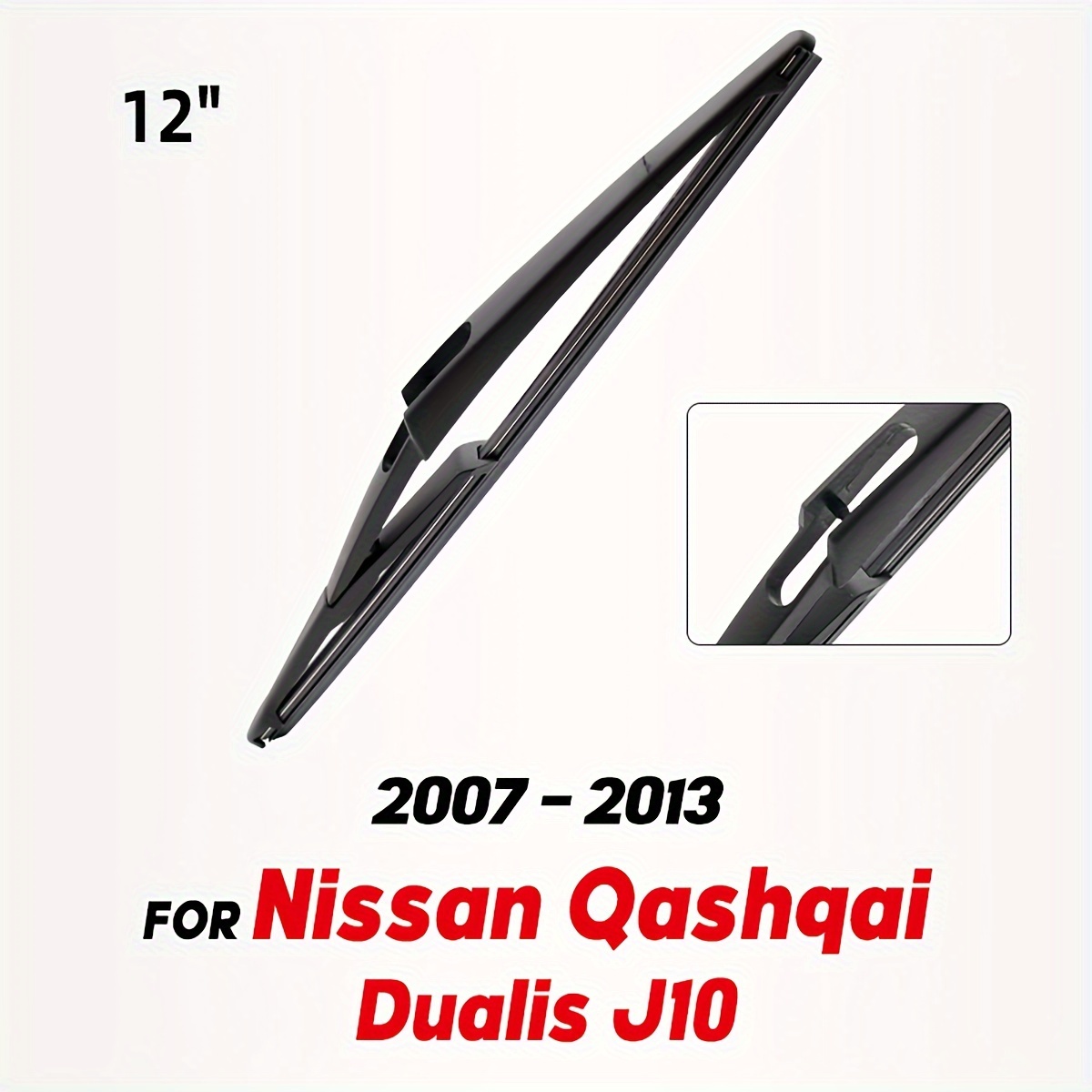 TEMU Задній склоочисник 12" для for Nissan J10 2007 2008 2009 2010 2011 2012