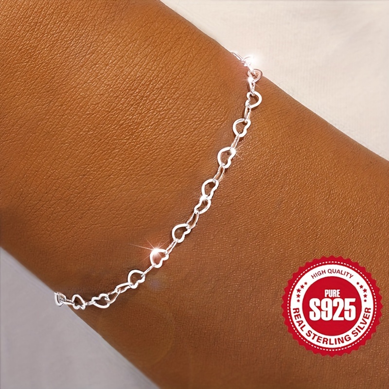 

925 Silvery Bracelet - Hypoallergenic, For & Christmas