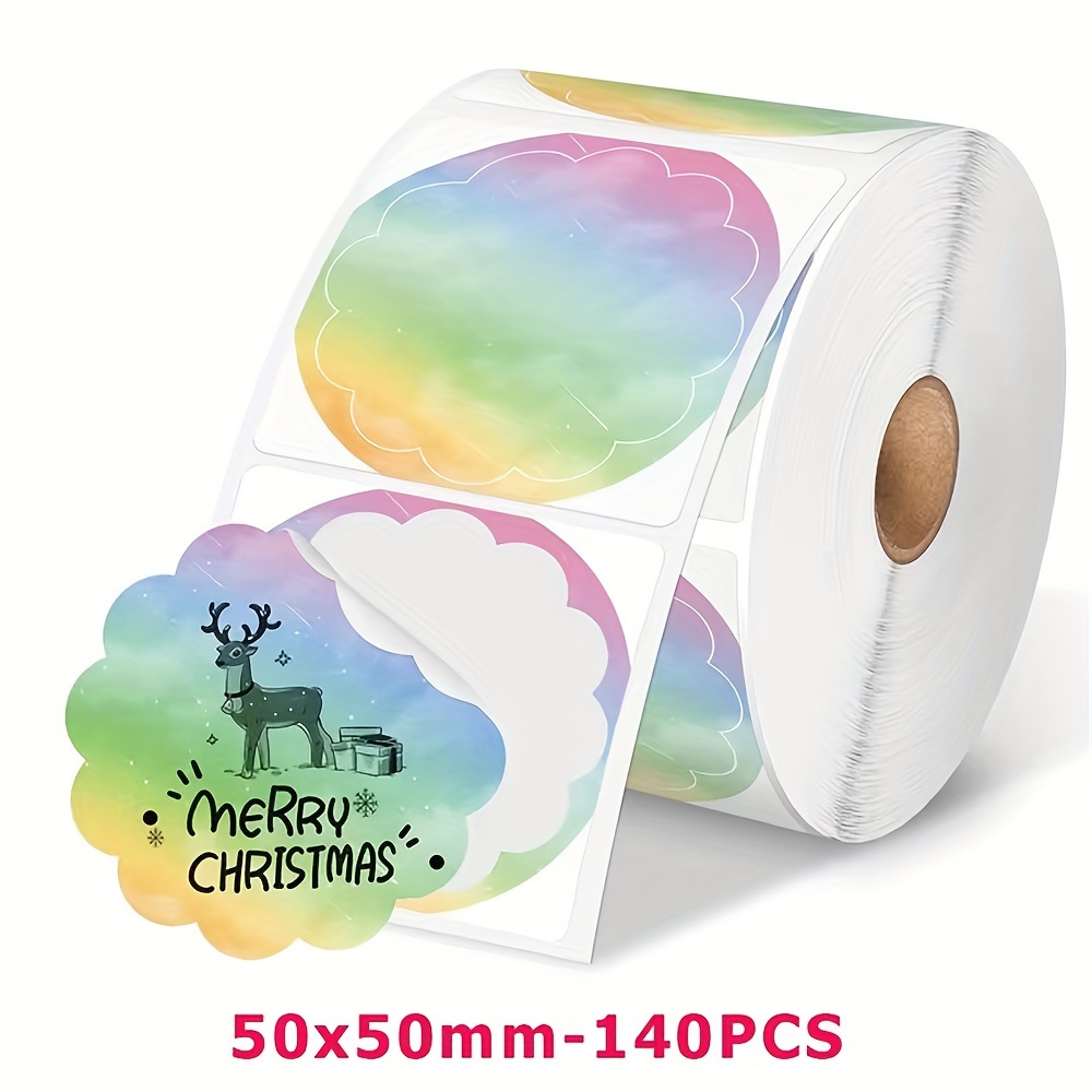 1 Roll Of Paper That Works With M110, M220, And Printers, Featuring Self-adhesive Circular And Square Thermal Paper, As Well As Stickers For , P50, And Detong P1 Label Printers