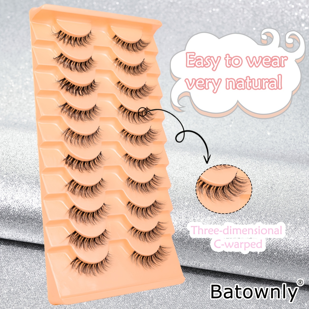 10 pairs of false lashes natural curling fluffy lengthening crossing transparent elastic false eyelashes extension 3 13mm more realistic eye corner extended   false eyelashesphj 2432 details 2